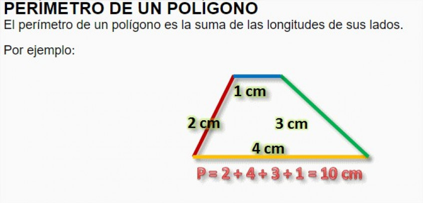 Resultado de imagen de PERIMETRO DE UN POLIGONO PARA 3ºPRIMARIA